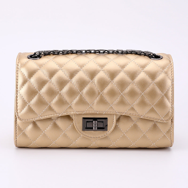 2025 New European and American Fashion Trendy Diamond Plaid Chain Bag Chanel Style Women's Bag Shoulder Crossbody Bag Women's Bag Small Bag