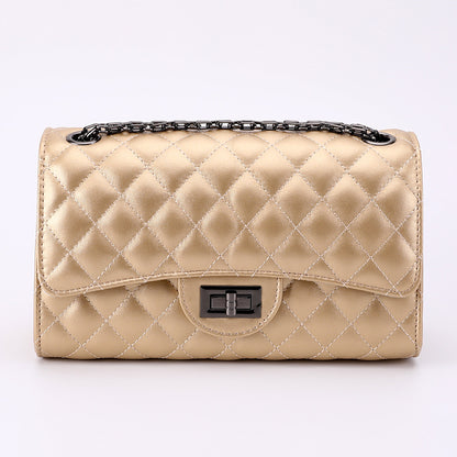2025 New European and American Fashion Trendy Diamond Plaid Chain Bag Chanel Style Women's Bag Shoulder Crossbody Bag Women's Bag Small Bag