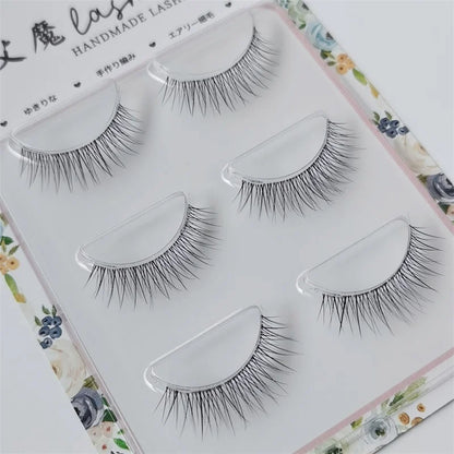Fine stem transparent stem eyelashes