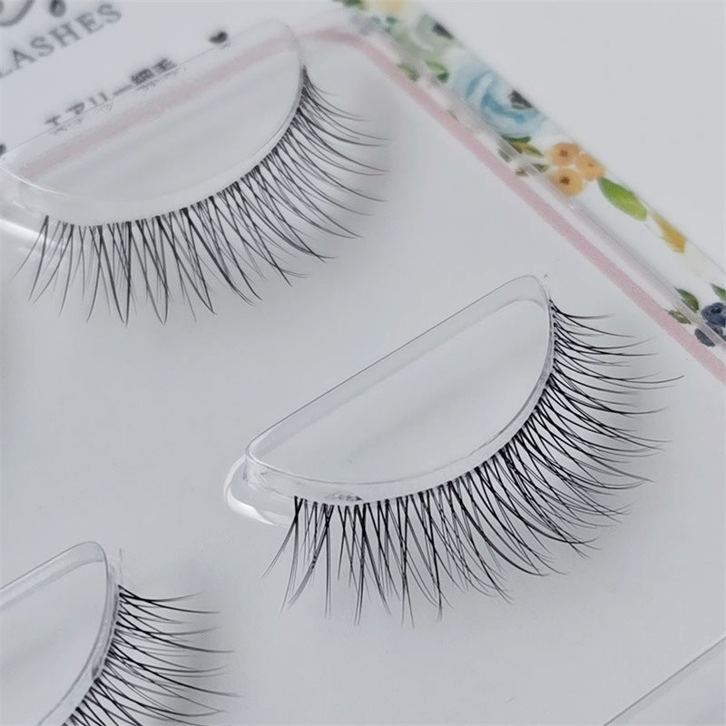 Fine stem transparent stem eyelashes