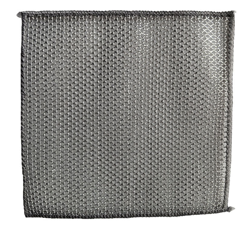 Steel wire cleaning dishwashing cloth, oil-free and stain-removing steel wire ball cleaning cloth