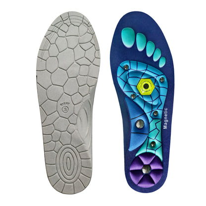 Breathable Insole Running Sports Shock Absorbing Massage Insole Unisex Tailable Magnetic Therapy Insole