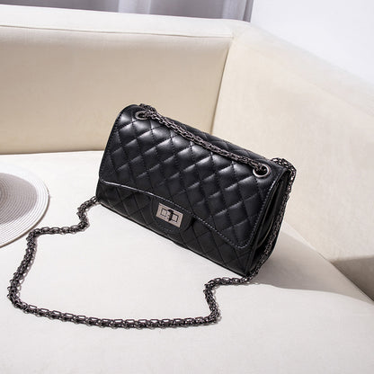 2025 New European and American Fashion Trendy Diamond Plaid Chain Bag Chanel Style Women's Bag Shoulder Crossbody Bag Women's Bag Small Bag