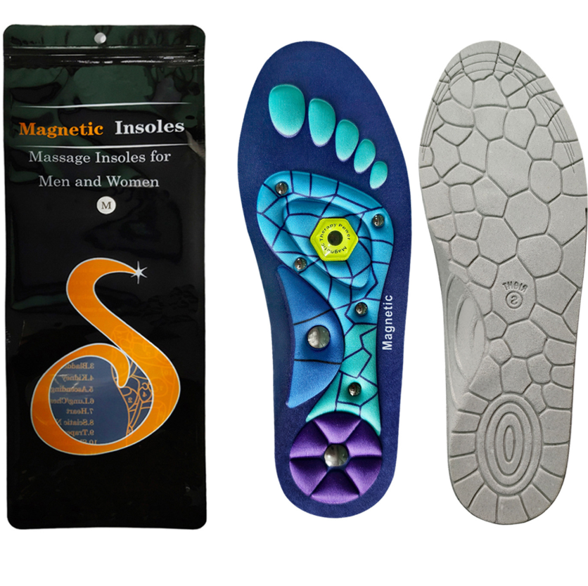 Breathable Insole Running Sports Shock Absorbing Massage Insole Unisex Tailable Magnetic Therapy Insole