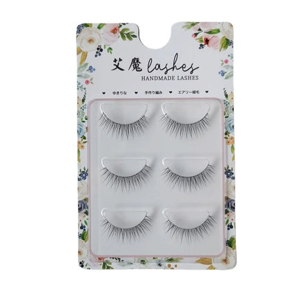 Fine stem transparent stem eyelashes