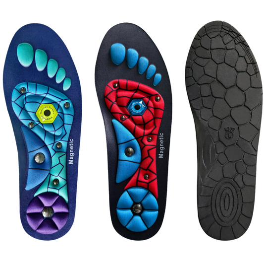 Breathable Insole Running Sports Shock Absorbing Massage Insole Unisex Tailable Magnetic Therapy Insole